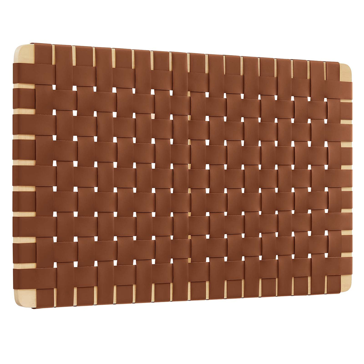 Natural Brown Twin Vegan Leather Headboard G656
