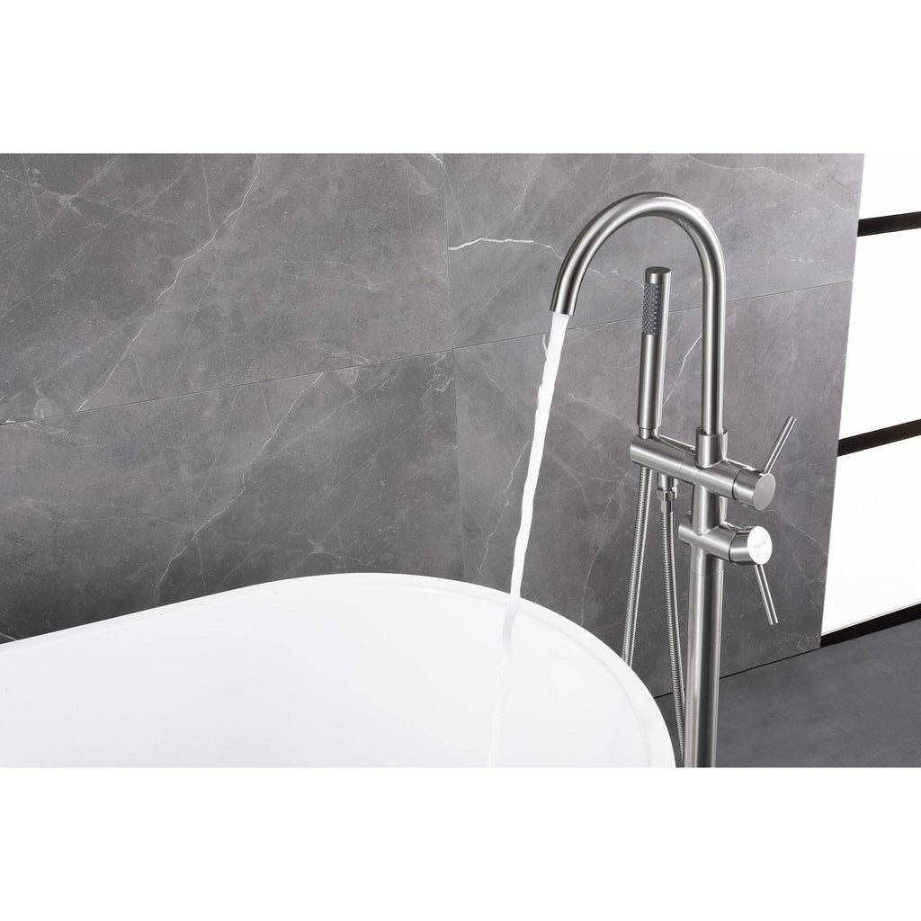 Bronze Floor Mounted Tub Filler A6046