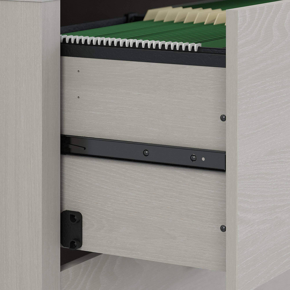 3 Drawer Mobile File Cabinet, Gray Sand D891