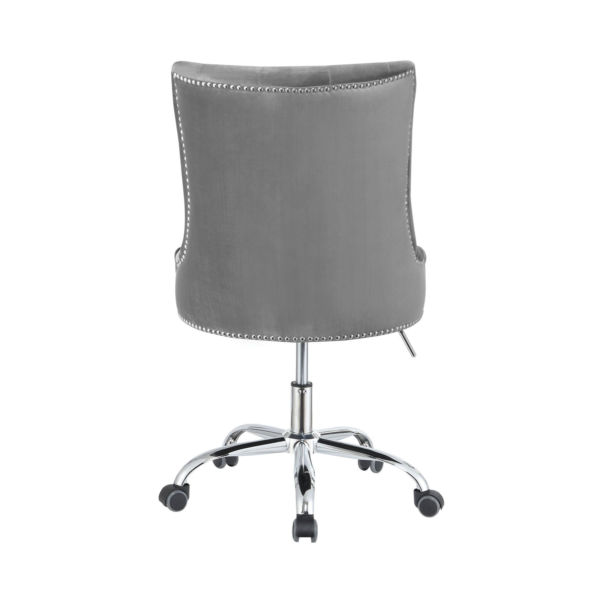 Gray and Silver Office Chair with Casters U7949