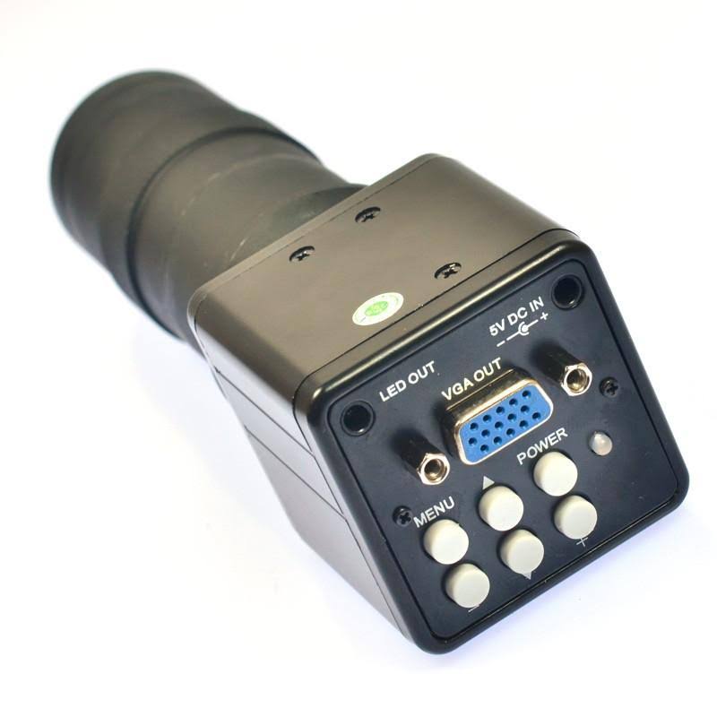 2.0mp HD Industry Microscope Camera Set with C-Mount Lens Stand Holder 40 LED Light A980