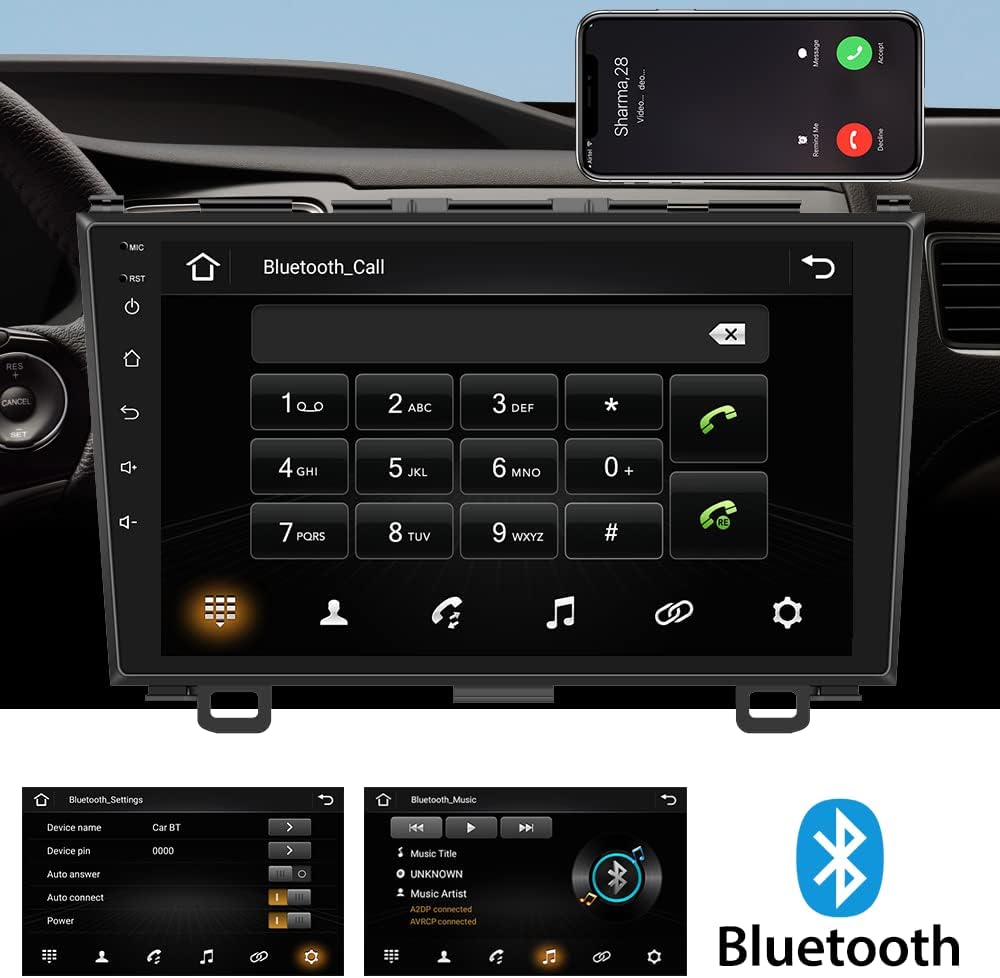 9 Inch Touch Screen Car Stereo Radio with Navigation Bluetooth Backup Camera L552