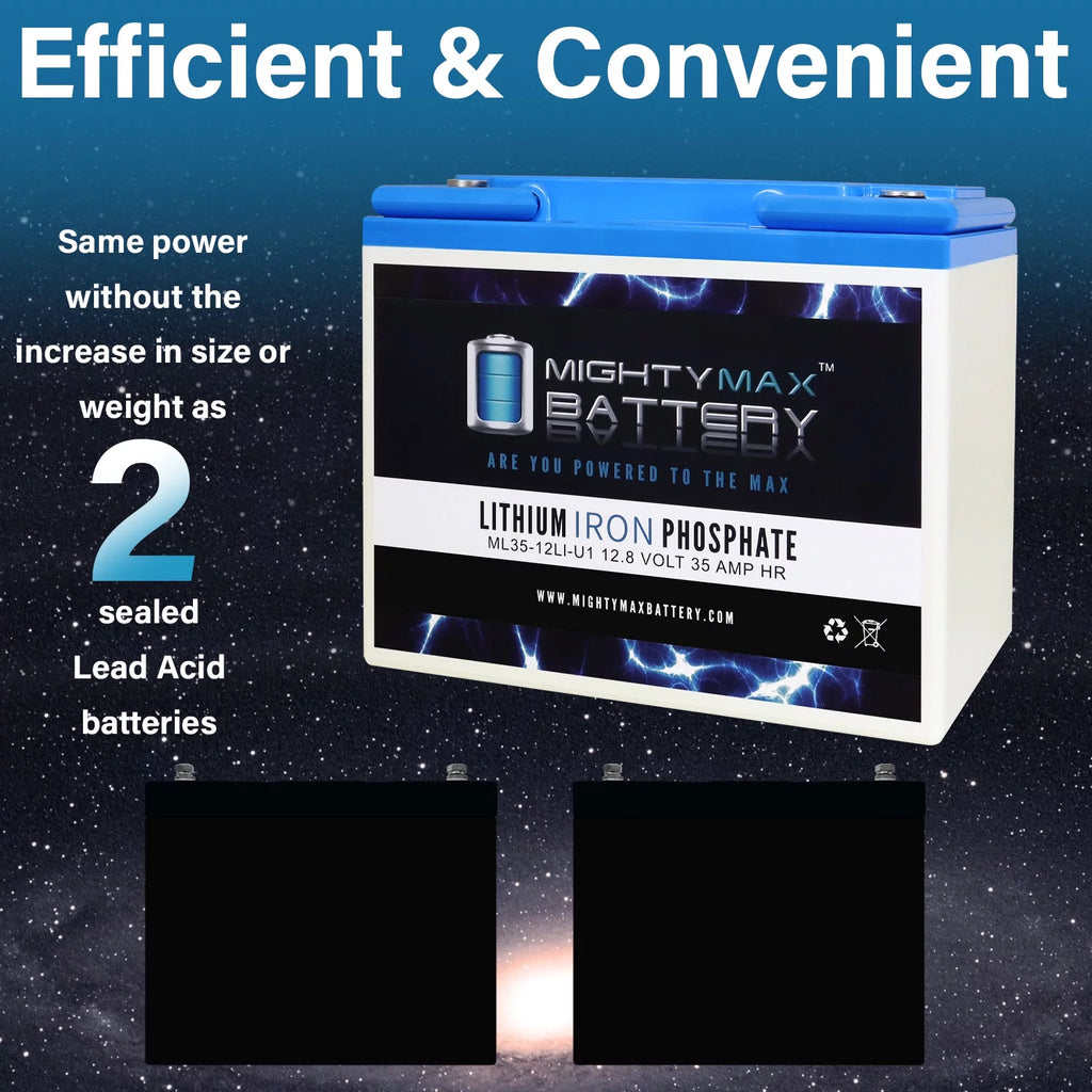 12V 35AH U1 Lithium Replacement Battery H159645