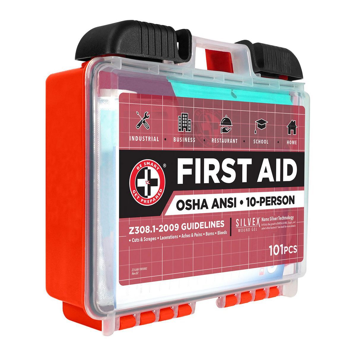 10-Person 101-Piece First Aid Kit W167