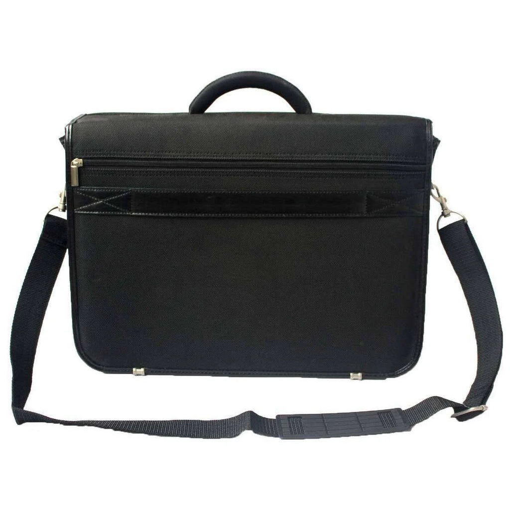 Large Flapover Briefcase - Black I60736