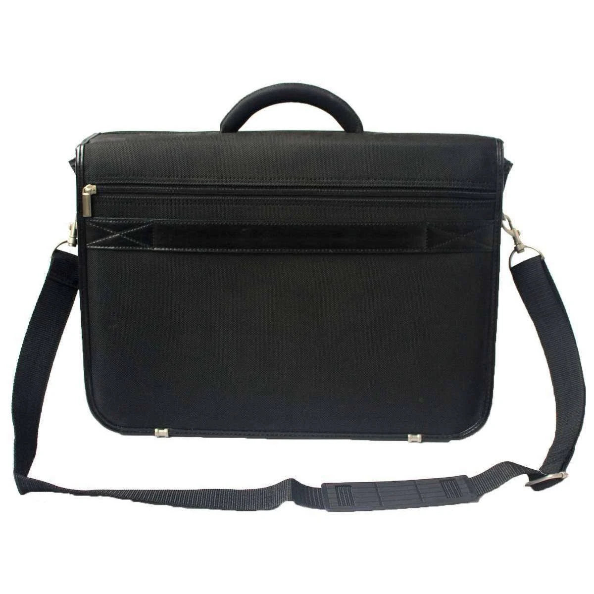 Large Flapover Briefcase - Black I60736