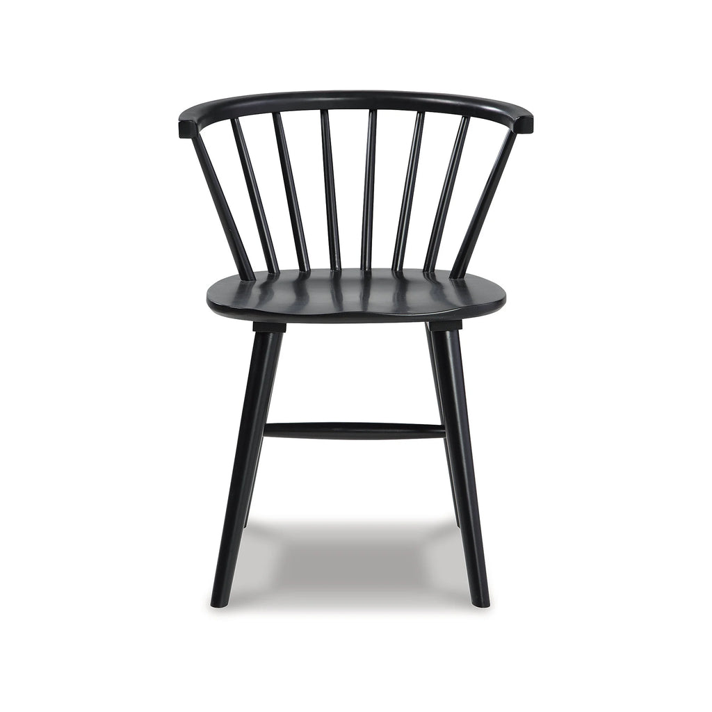 Black Spindle Dining Chair, Set of 2 A29120