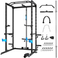 Power Cage with J-Hooks, Dip Handles, Landmine Attachment M3236