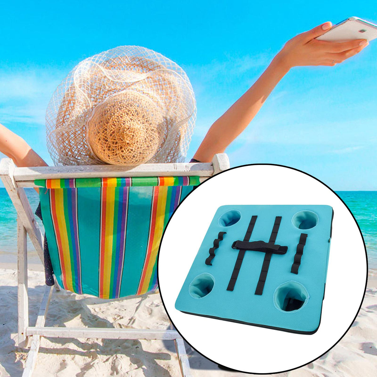 Floating Phone Holder Pool Speaker Drink Beverage Holder G5922