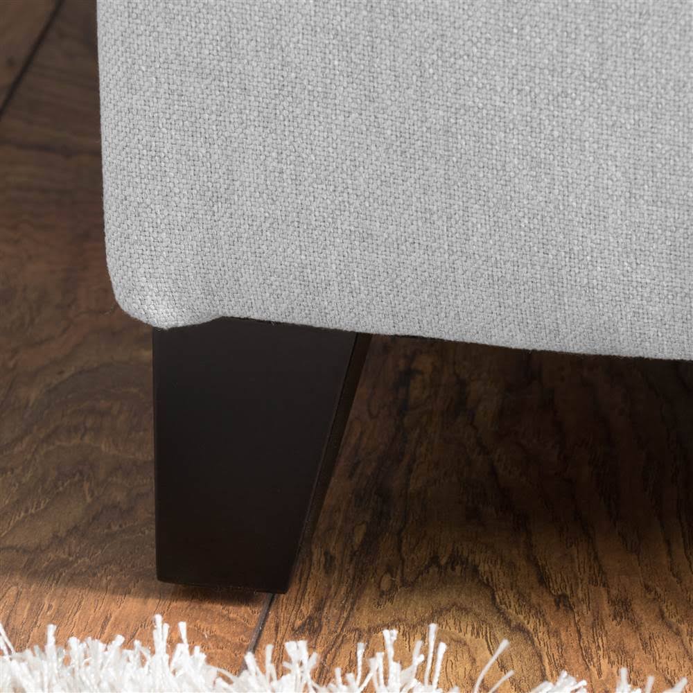 Light Gray Storage Ottoman J2355