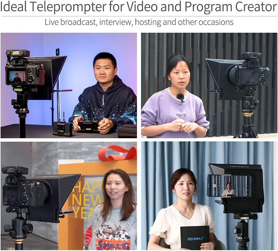 Portable 8-inch Teleprompter Pack of 2 S136