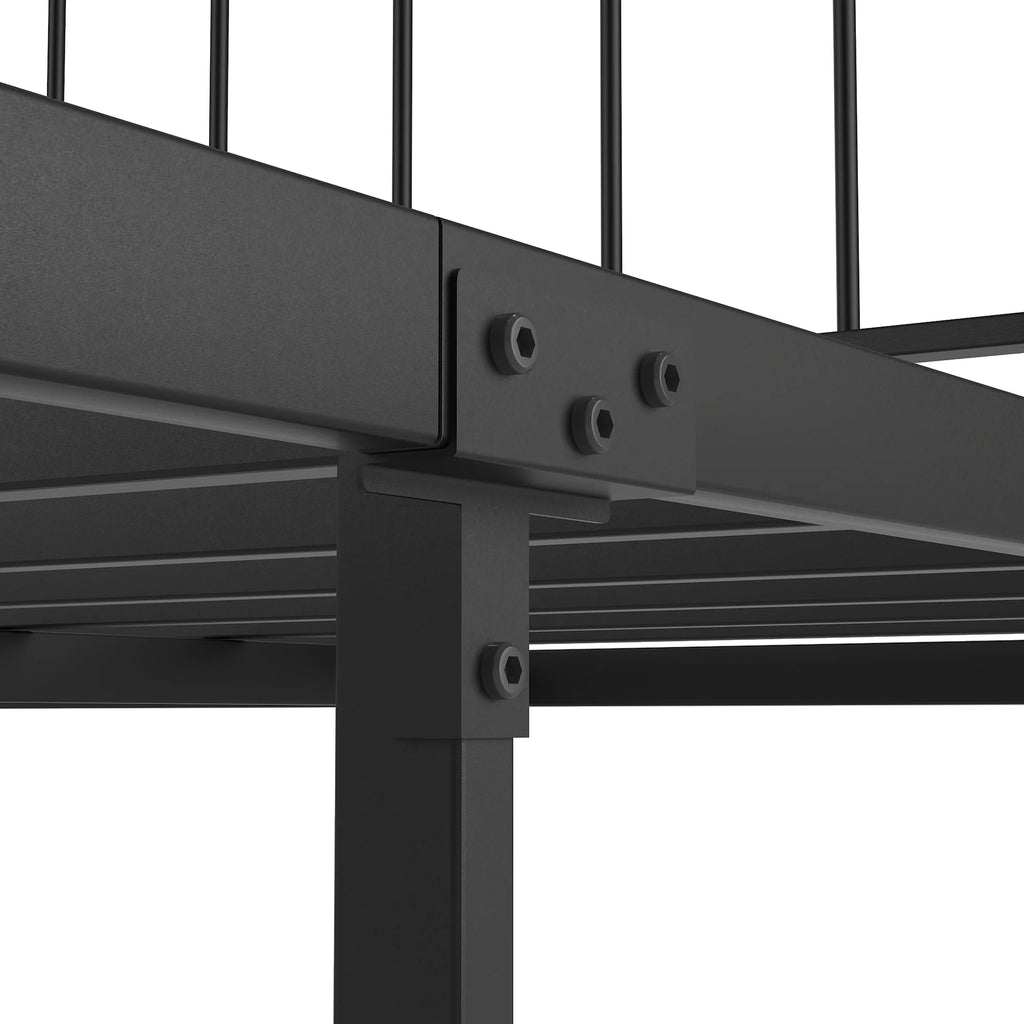 Queen Metal Platform Bed Frame with Headboard and Footboard G50076