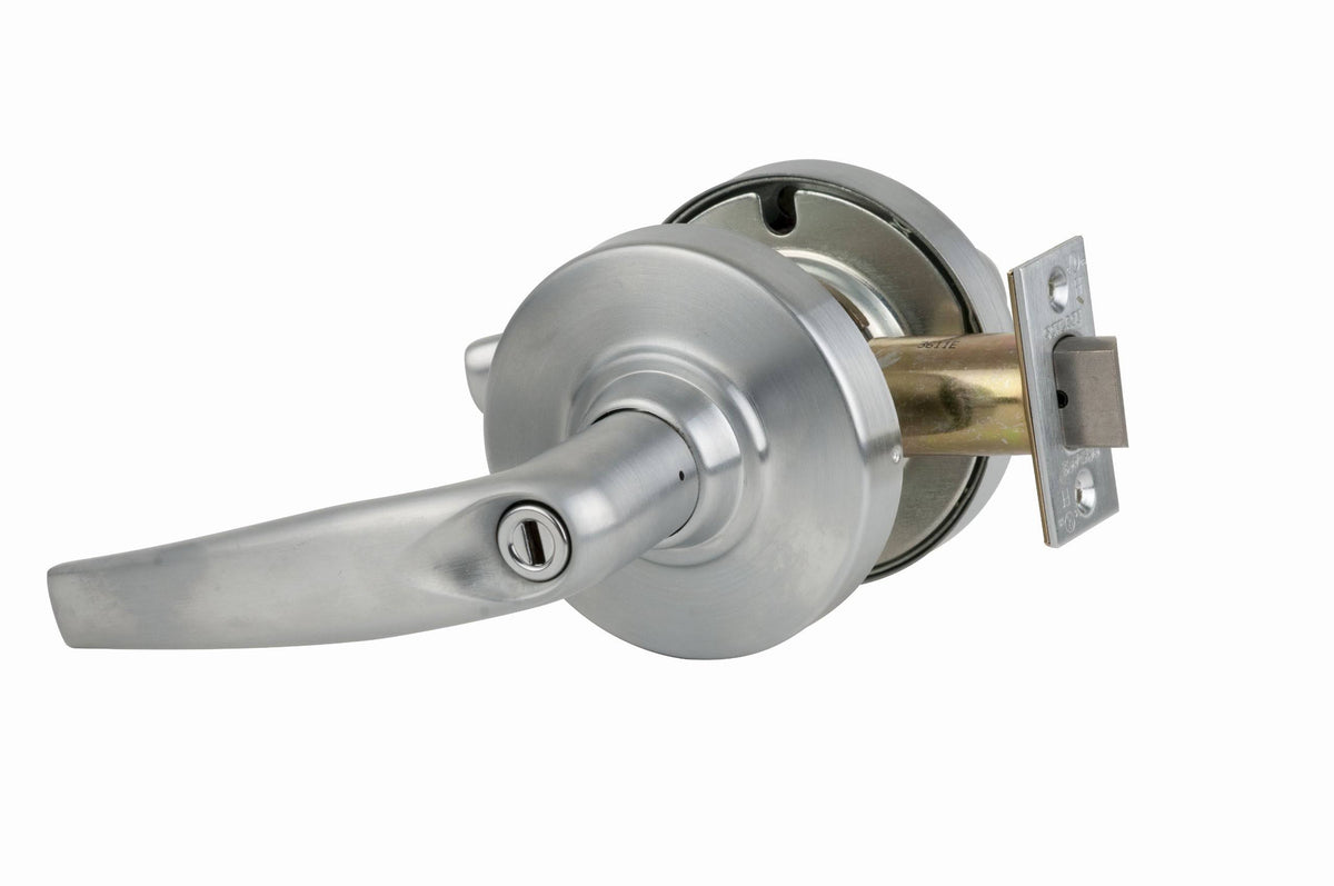 Satin Chrome Privacy Lever Set U6128