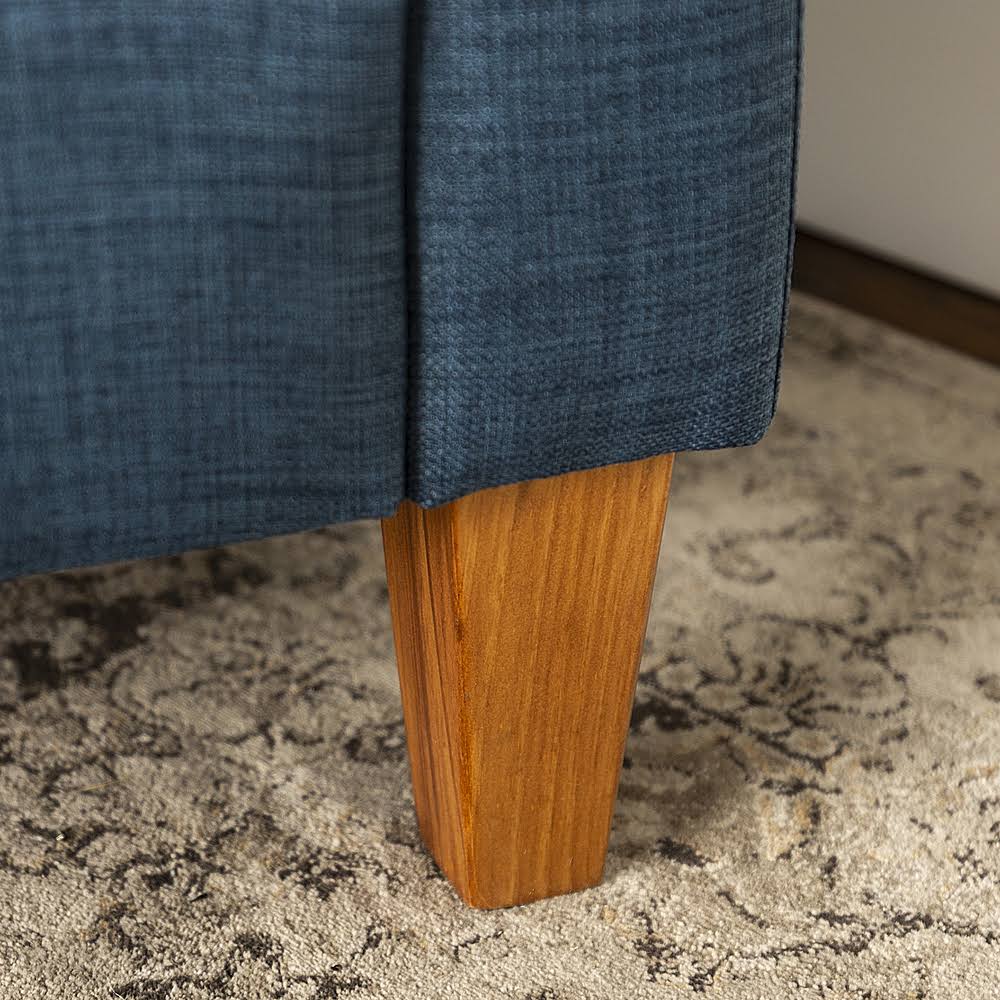 Navy Blue Linen Accent Chair K327