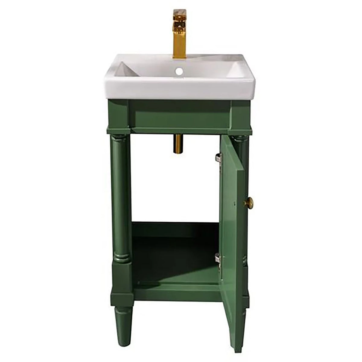 18" Green Sink Vanity C362