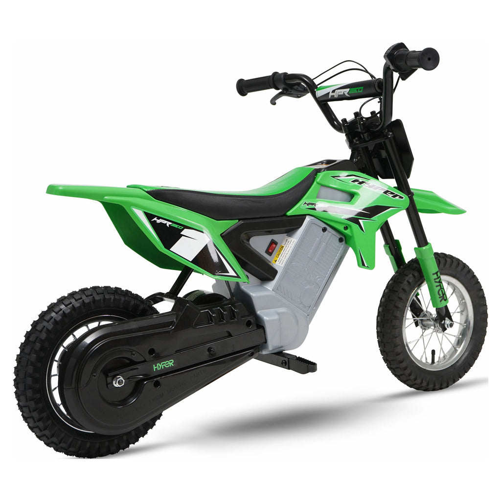 Green 24 Volt Electric Motorcycle S4015