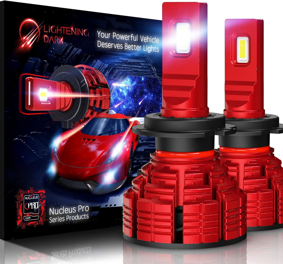 H7 LED Headlight Bulb Conversion Kit 6500K Cool White Pack of 2 H75486