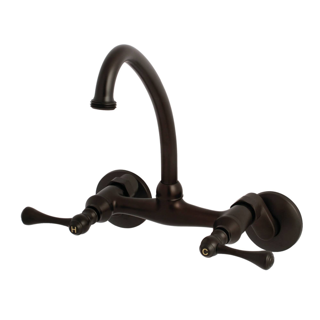 Oil Rubbed Bronze Adjustable Center Wall Mount Laundry Faucet Y604