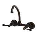 Oil Rubbed Bronze Adjustable Center Wall Mount Laundry Faucet Y604