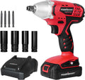 Cordless Impact Wrench 3-in-1, 20V Battery and Fast Charger, Pack of 2 N579