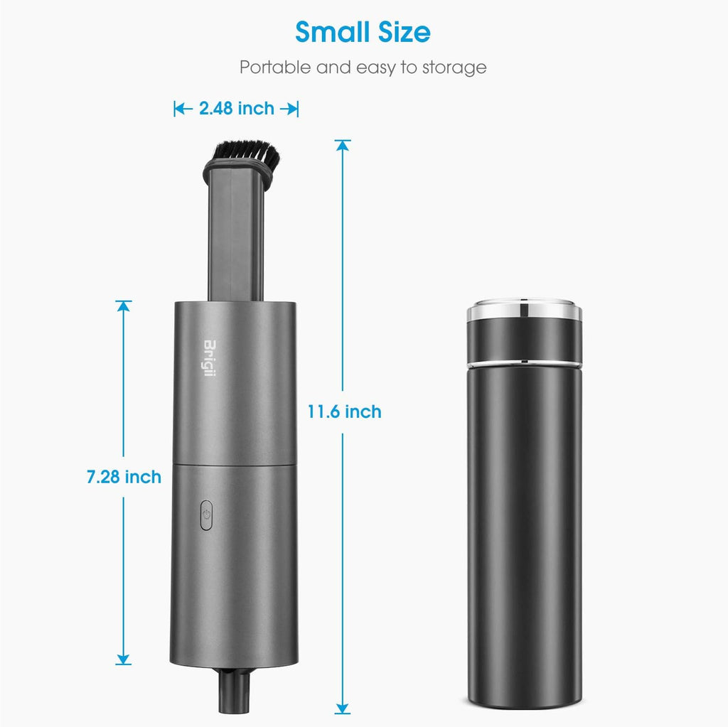 Mini Handheld Cordless USB Rechargeable Vacuum Cleaner 2 in 1, Pack of 2 N89783