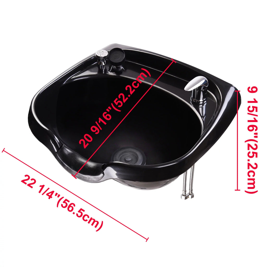 Shampoo Bowl with Vacuum Breaker and Neck Rest M4080