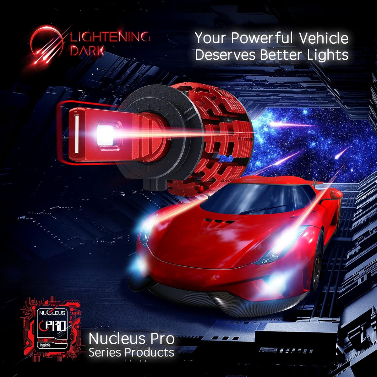 H7 LED Headlight Bulb Conversion Kit 6500K Cool White Pack of 2 H75486