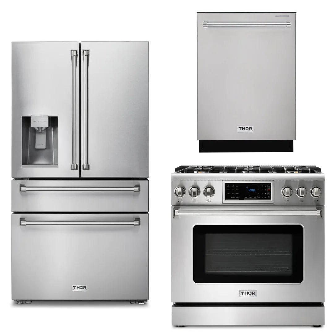 36 Propane Gas Range Refrigerator Dishwasher W387074