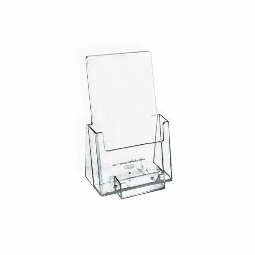 100-Pack Counter Trifold Brochure Holder with Business Card Pocket U6280