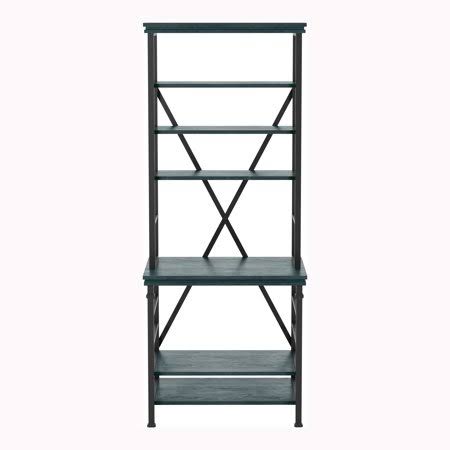 Antique Blue 6-Shelf Bookcase P22273