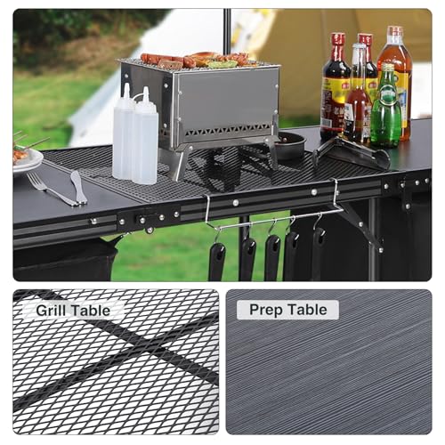 Lightweight Portable Camping Kitchen Table with Sink U395