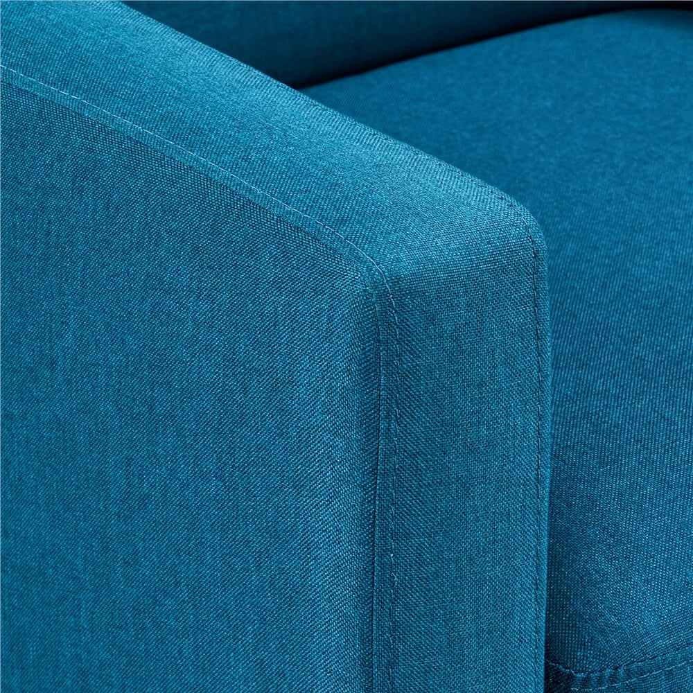 Blue Fabric Recliner Set of 2 C1446