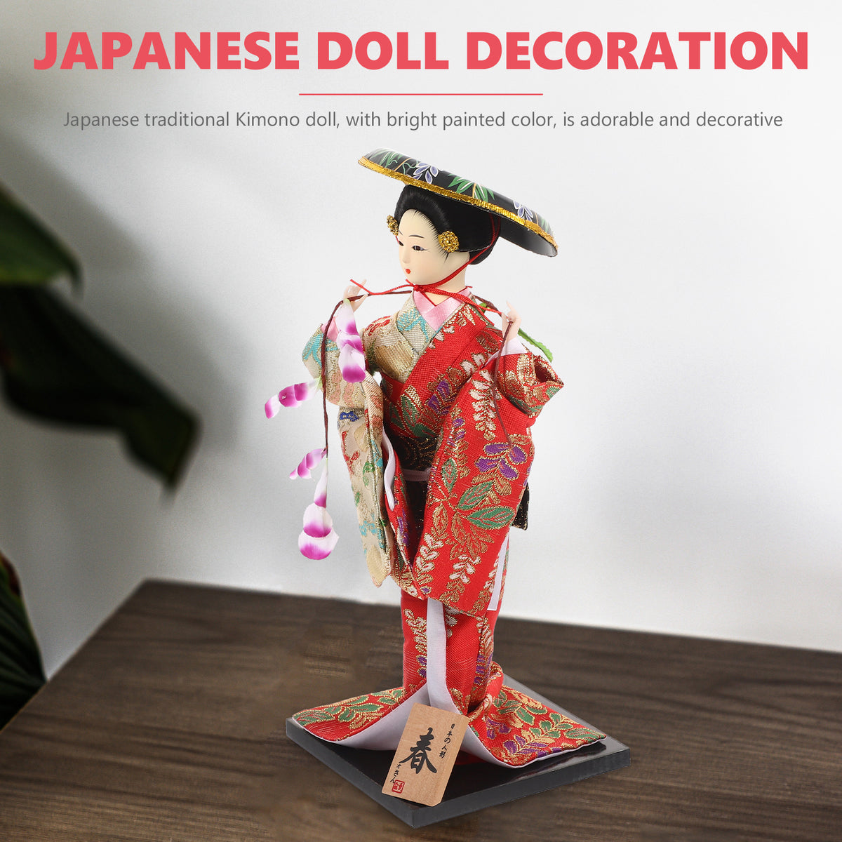Japanese Geisha Ornaments Vintage Doll V5567