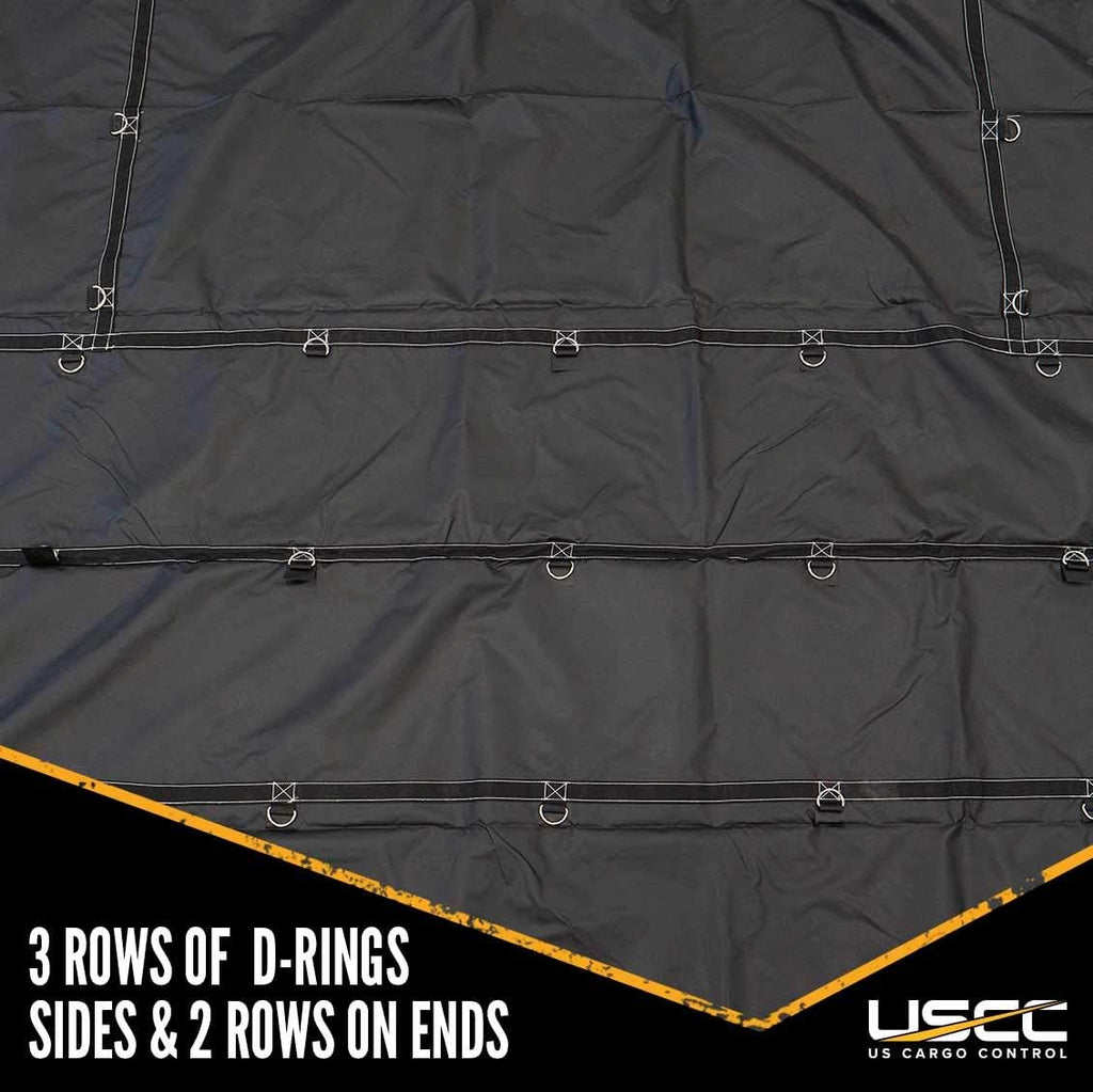 Heavy-Duty Steel Tarp 24 Foot x 18 Foot 18 Ounce PVC-Coated Polyester Waterproof Truck Tarp Q368