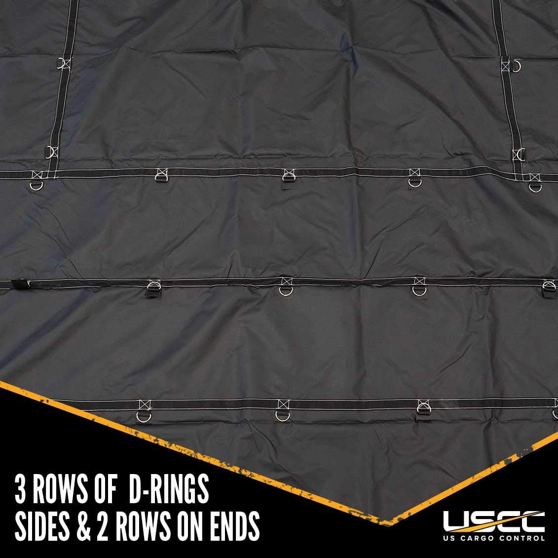 Heavy-Duty Steel Tarp 24 Foot x 18 Foot 18 Ounce PVC-Coated Polyester Waterproof Truck Tarp Q368