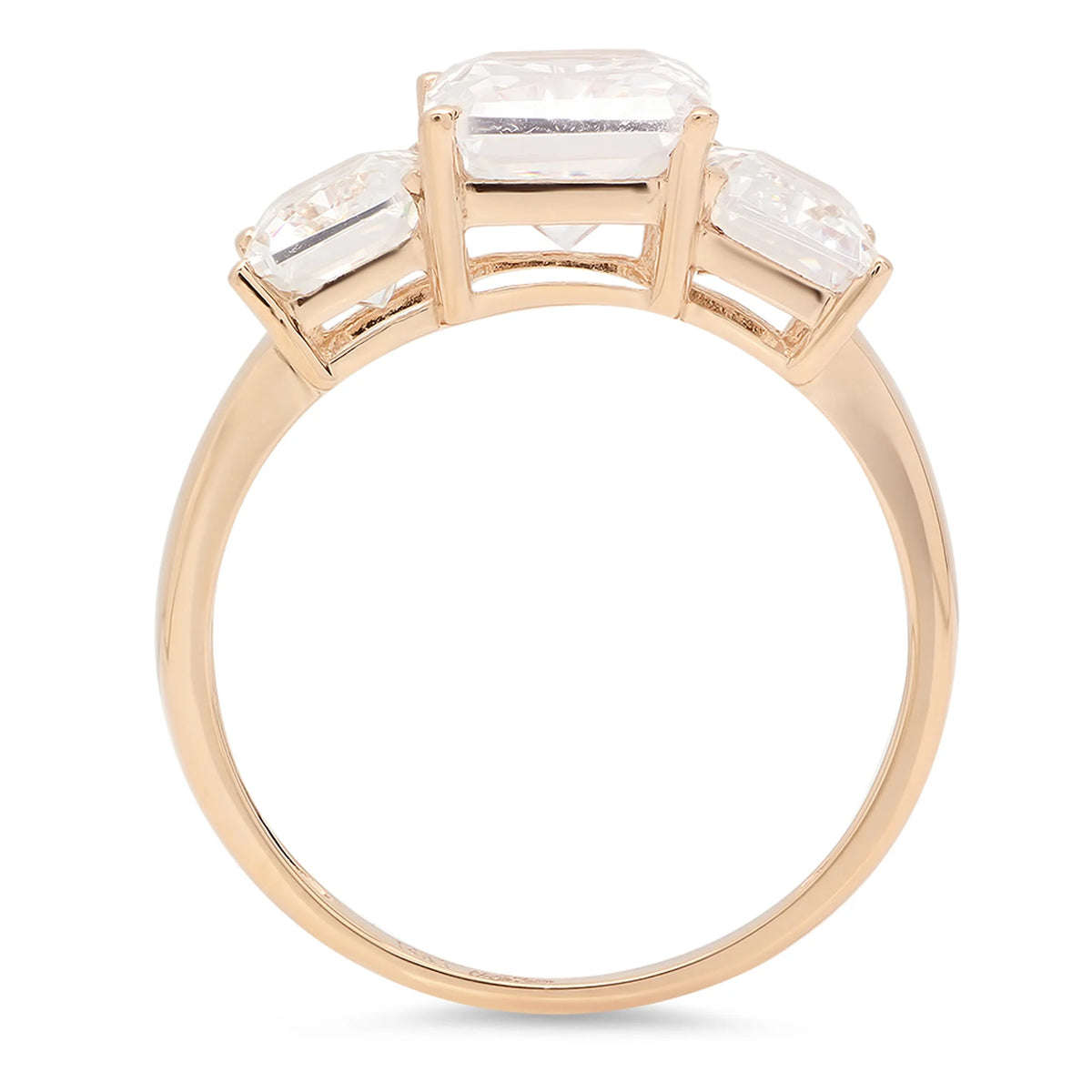 14K Yellow Gold Three-Stone Diamond Engagement Ring F156689