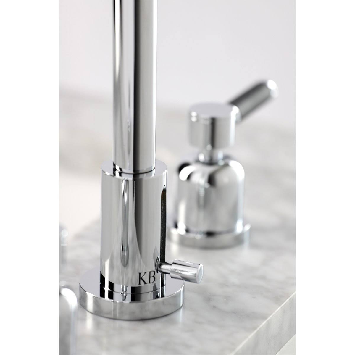 Polished Chrome Widespread Bathroom Faucet with Brass Pop-Up U3902