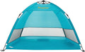 Beach Umbrella Tent Automatic Pop Up Sun Shelter UPF 50+ Canopy F3769