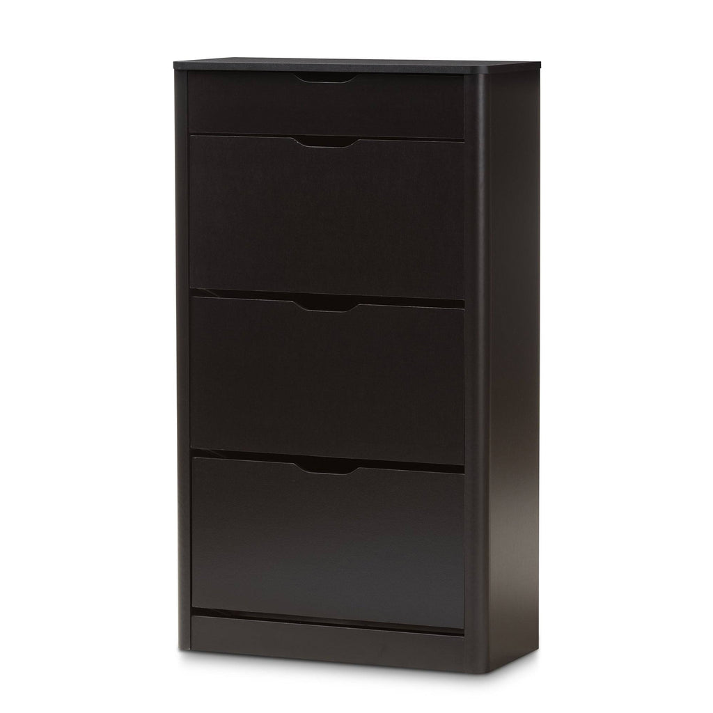 Black Wood Storage Cabinet W3905
