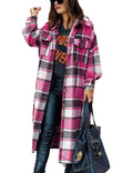 Flannel Button Up Plaid Shirt V522810