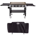 5-burner Propane Griddle, 62,000 BTU, 753 sq. in. Surface with 4-burner Griddle Cover P76195
