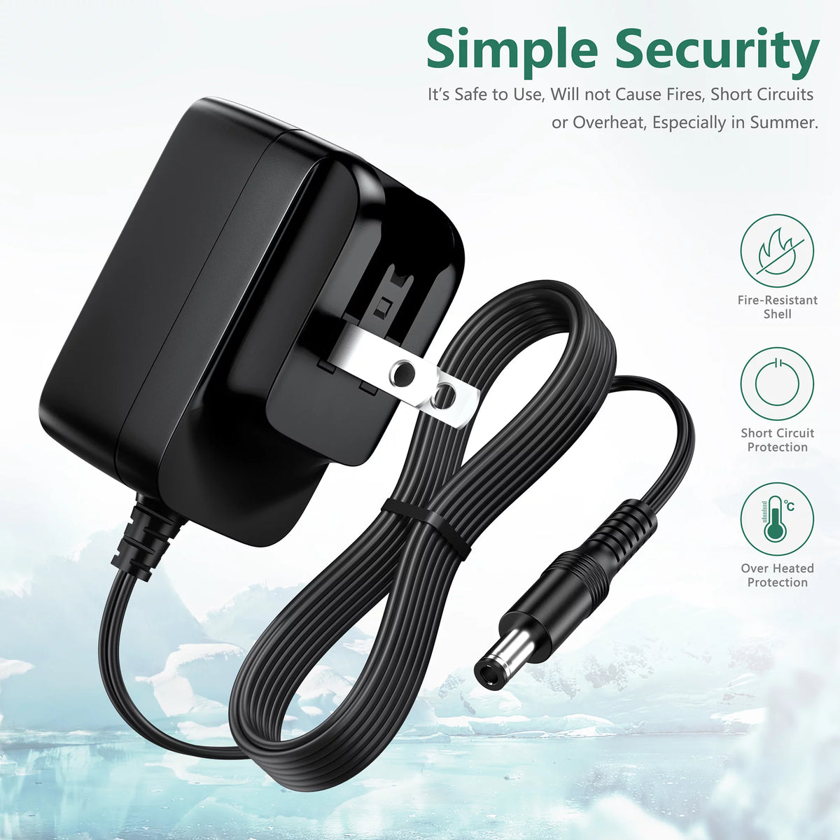UL Listed AC DC Adapter Power Supply Cord Charger L517180