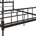 Full Size Metal Canopy Bed Frame in Black L423
