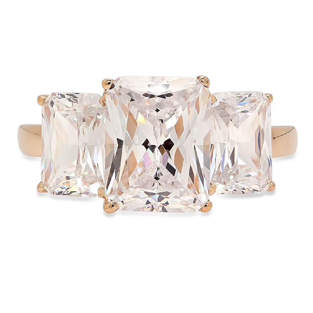 14K Yellow Gold Three-Stone Diamond Engagement Ring F156689