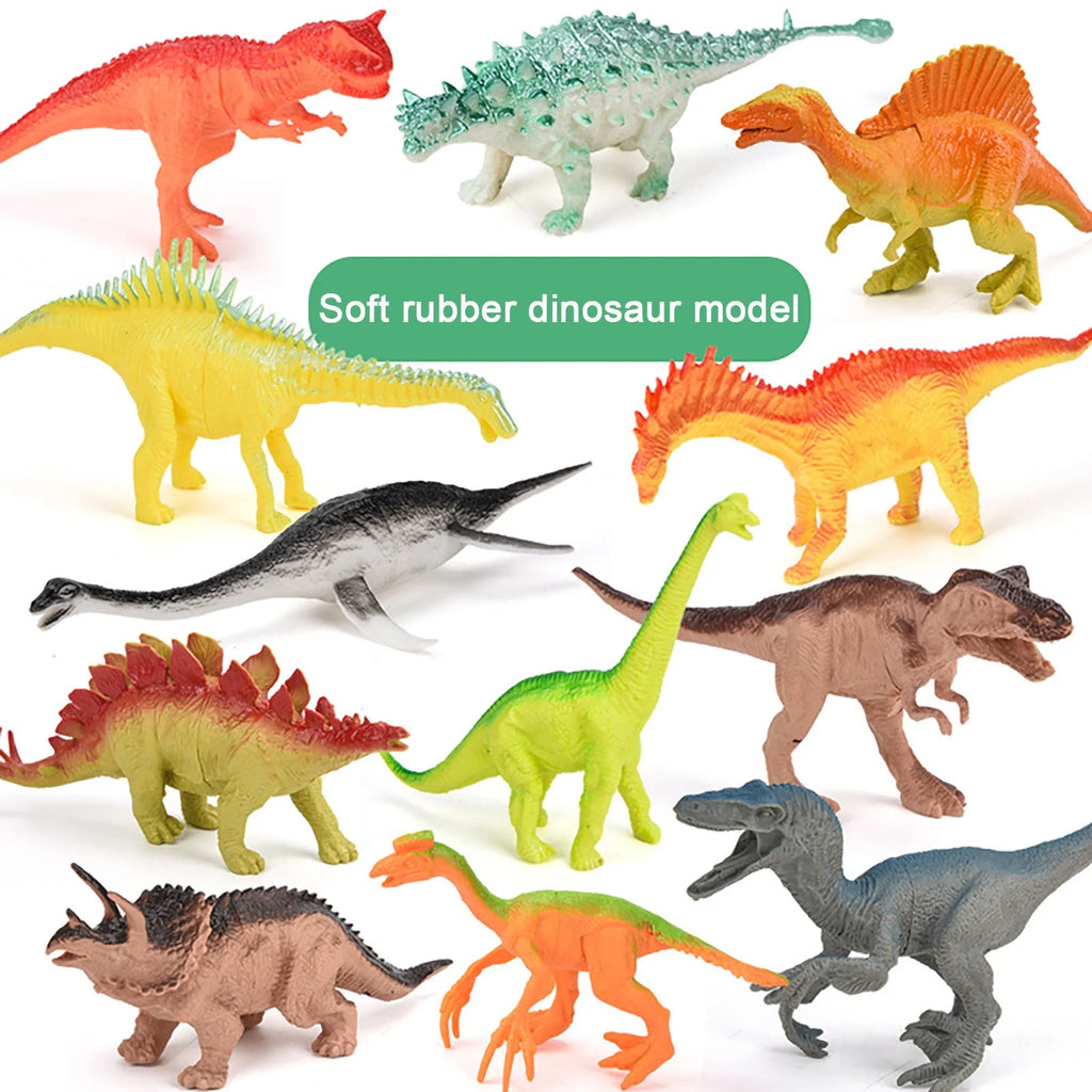 12Pcs Large Dinosaur Action Figures Toys U11076