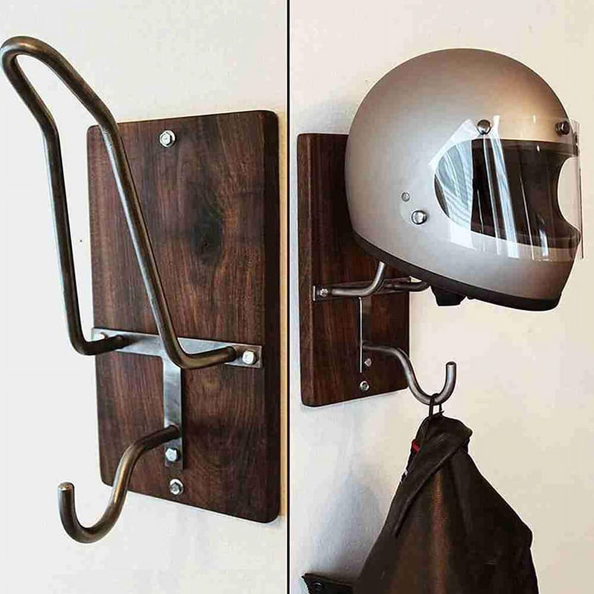 Motorcycle Helmet Rack Wall-Mounted Storage Holder B722
