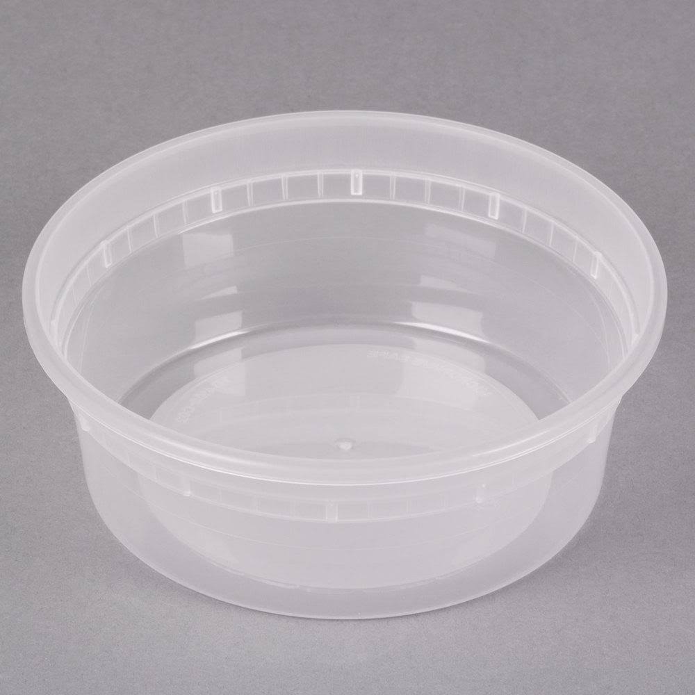 Translucent 8 oz Microwavable Container Y516