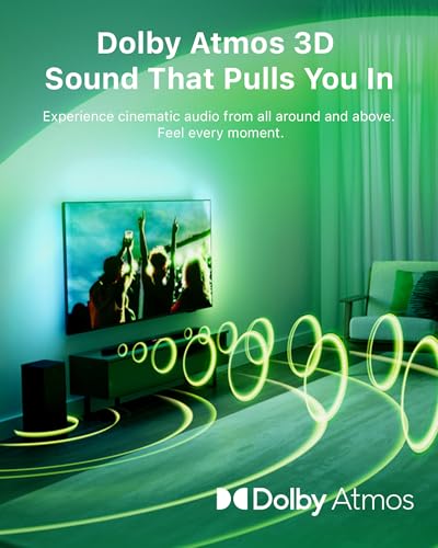 2.1 Soundbar with Wireless Subwoofer and DTS Virtual:X, 240W, Bluetooth 5.4, HDMI ARC, Dark Grey L63400