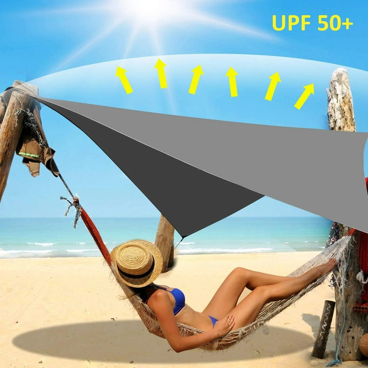 10x10ft Camping Hammock Rain Tarp with Carry Bag M312