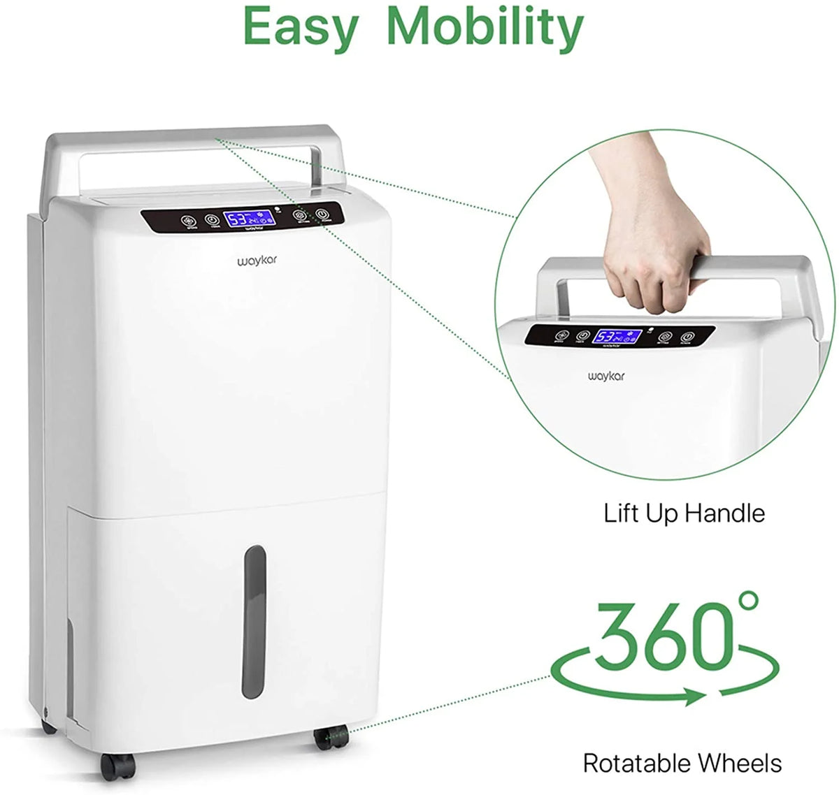 34 Pints Dehumidifier with Drain Hose N377